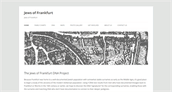 Desktop Screenshot of jewsoffrankfurt.com
